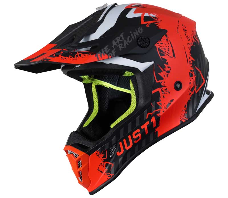 JUST1 J38 MASK FLUO ORANGE TITANIUM BLACK (MATT)